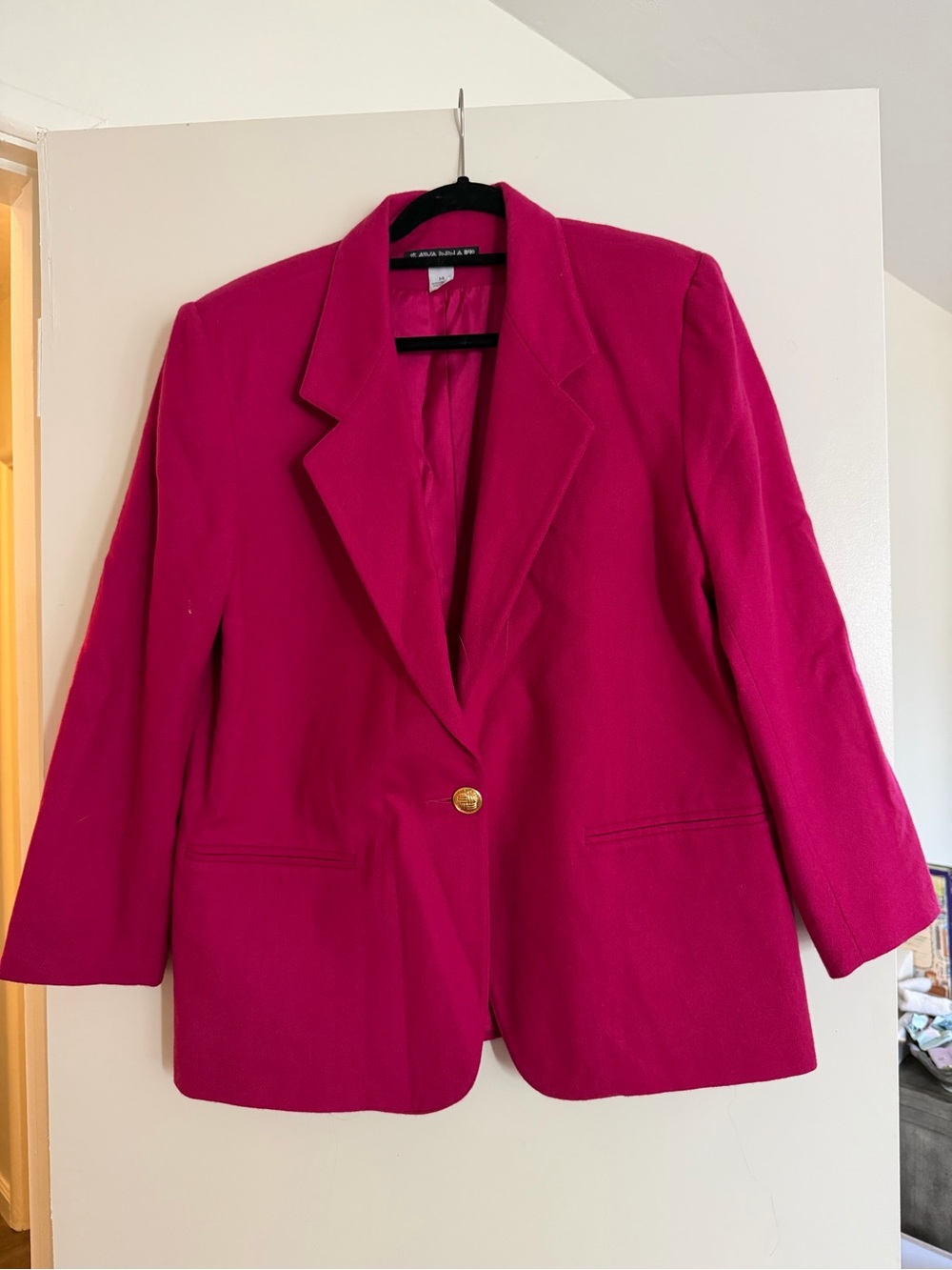 Vintage Women's Fuchsia Blazer Jacket